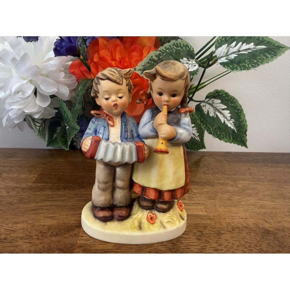 Vintage Hummel Goebel Birthday Serenade Musical Duet Figurine West Germany